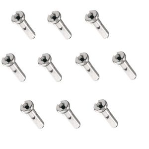 nyple do szprych rowerowych 10szt 12mm nypel sreb.