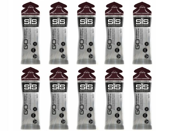 10 x żel energetyczny z kofeiną SIS 60ml GEL Double Espresso kawa 10x60ml