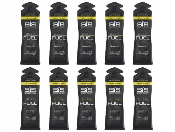 10 x żel energetyczny SIS Beta Fuel 60ml GEL lemon & lime + nootropics